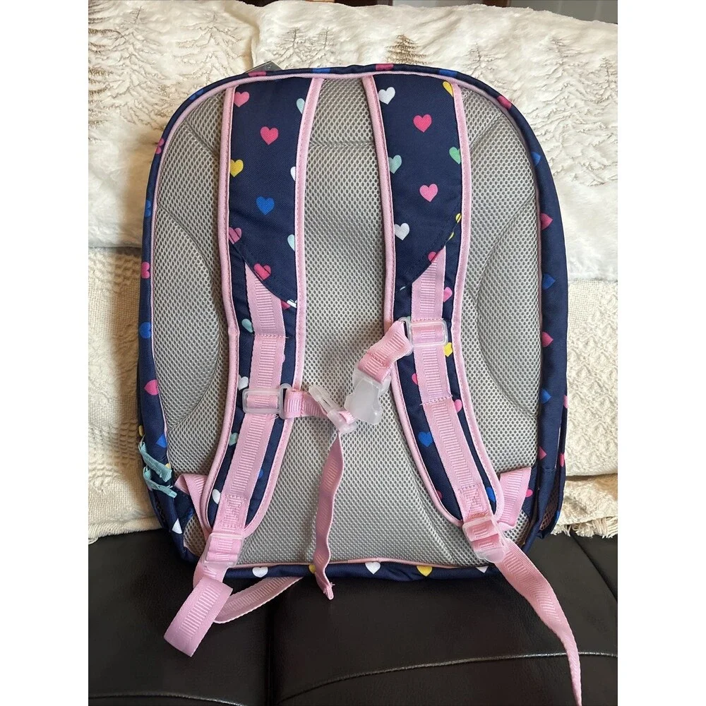 School Pottery barn Snoopy LARGE Backpack +UTENSILS Travel girl Heart Gift 🌈